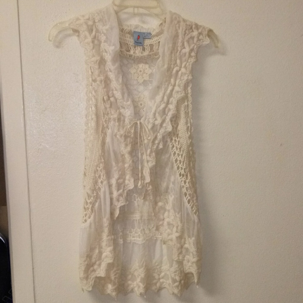 Pink Melo Lace Cardigan